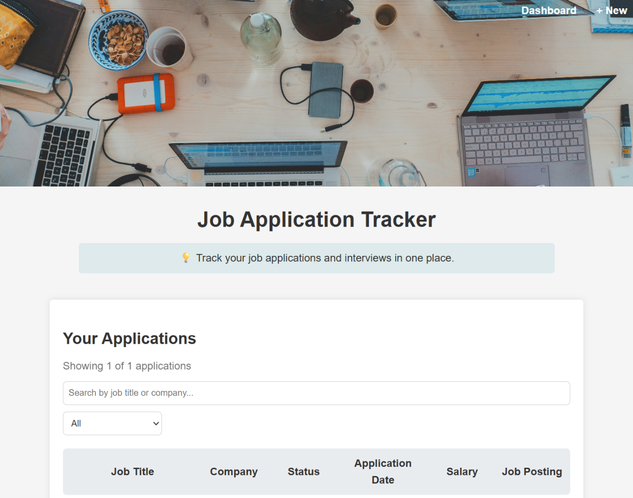 Job App Tracker preview